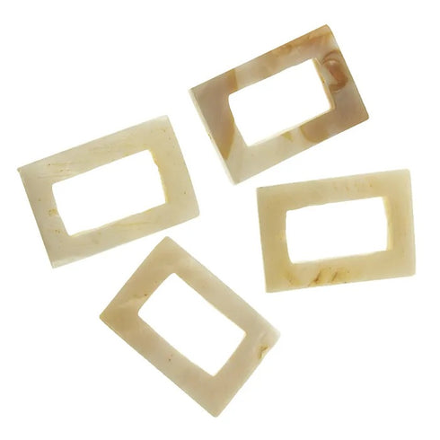 25x15mm Rectangle Shape Shell Beads